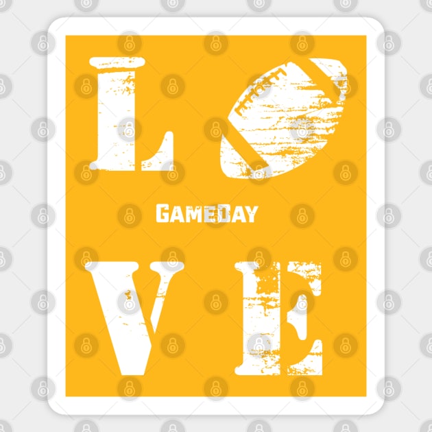 Football: Love Gameday Sticker by oobmmob